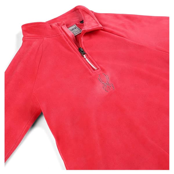 Spyder Shimmer Bug Fleece Med Halv Dragkedja Rosa S