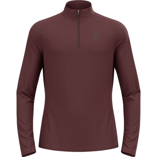 Odlo Essentials Cw 200 Fleece Med Halv Dragkedja Brun S Man