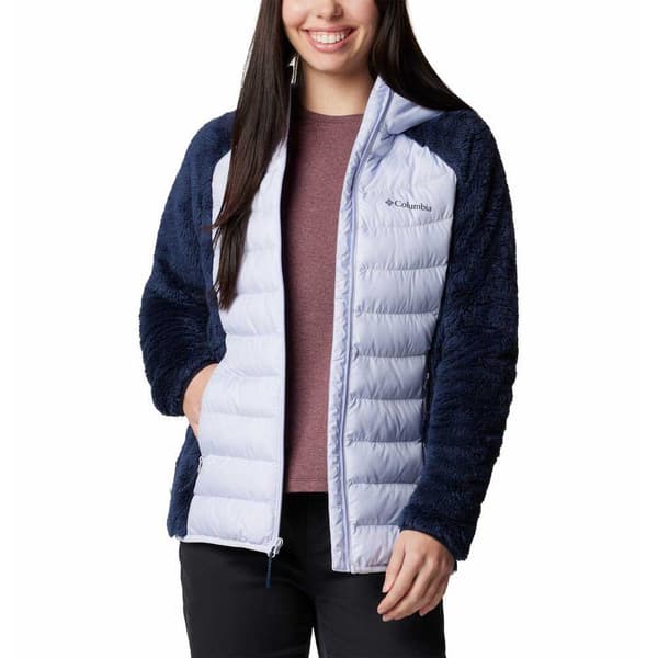 Columbia Powder Lite™ Ii Sherpa Hybrid Jakke Hvid,Blå L Kvinde