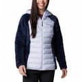 Miniatyrbillede 1 af 5: Columbia Powder Lite™ Ii Sherpa Hybrid Jakke Hvid,Blå L Kvinde