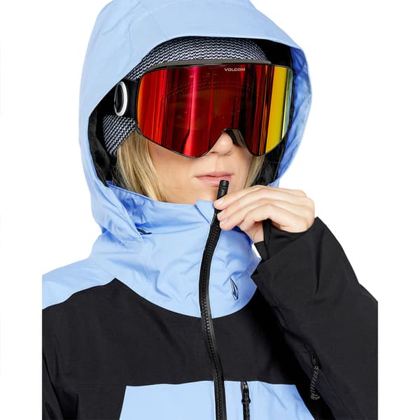 Volcom 3d Stretch Gore Jakke Blå XL Kvinde