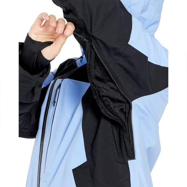 Volcom 3d Stretch Gore Jakke Blå XL Kvinde