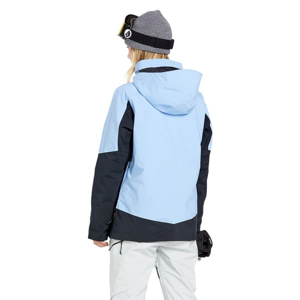 Volcom 3d Stretch Gore Jakke Blå XL Kvinde