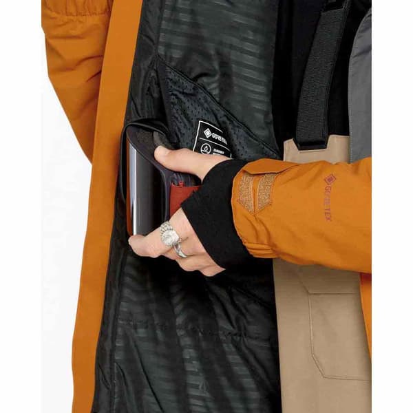 Volcom L Gore-tex Jacka Orange S Man