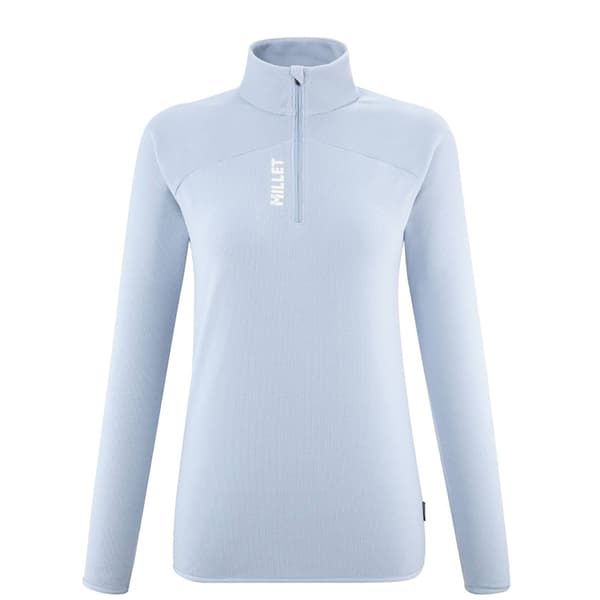 Millet K Lightgrid Fleece Med Halv Dragkedja Blå XS Kvinna