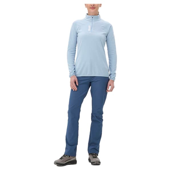 Millet K Lightgrid Fleece Med Halv Dragkedja Blå XS Kvinna