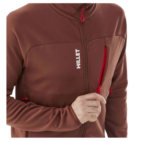 Millet Seneca Fleecejakke Med Fuld Lynlås Brun 2XL Mand