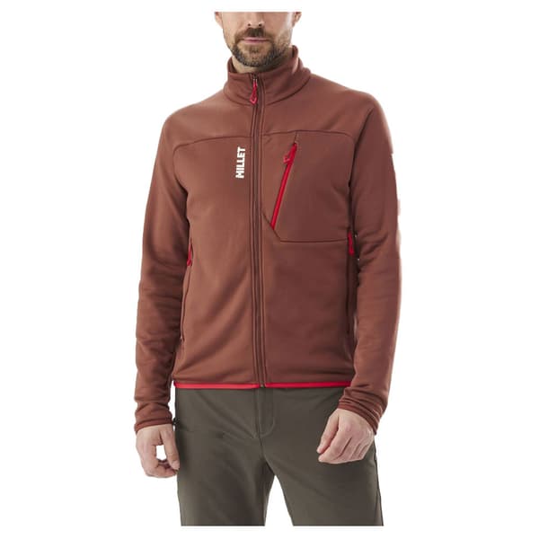 Millet Seneca Fleecejakke Med Fuld Lynlås Brun 2XL Mand