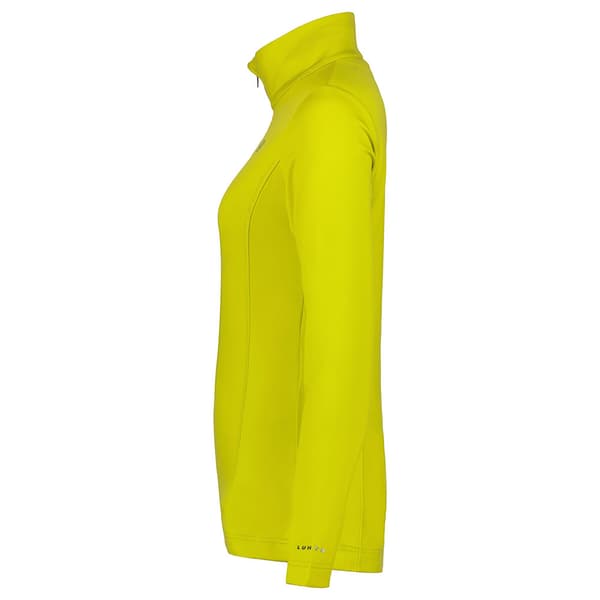 Luhta Hailuoto Fleece Med Halv Dragkedja Gul S Kvinna
