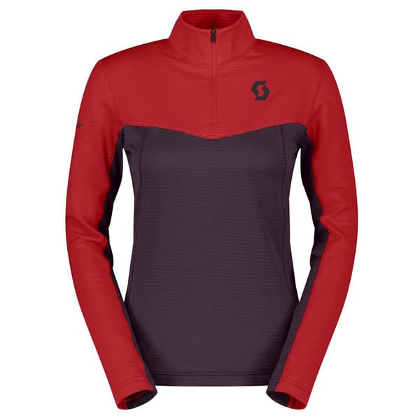 Scott Defined Light Fleece Med Halv Dragkedja Röd M Kvinna