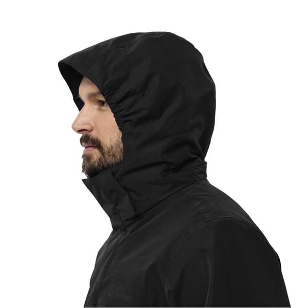 Jack Wolfskin Luntal 3in1 Jacka Svart M Man