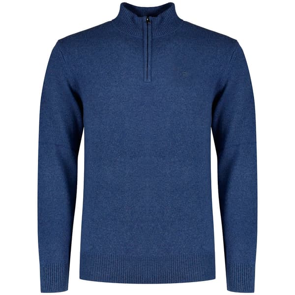 Hackett Lambswool Halv Dragkedja Tröja Blå 2XL Man