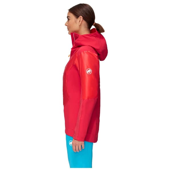 Mammut Eisfeld Hybrid Softshelljacka Röd L Kvinna