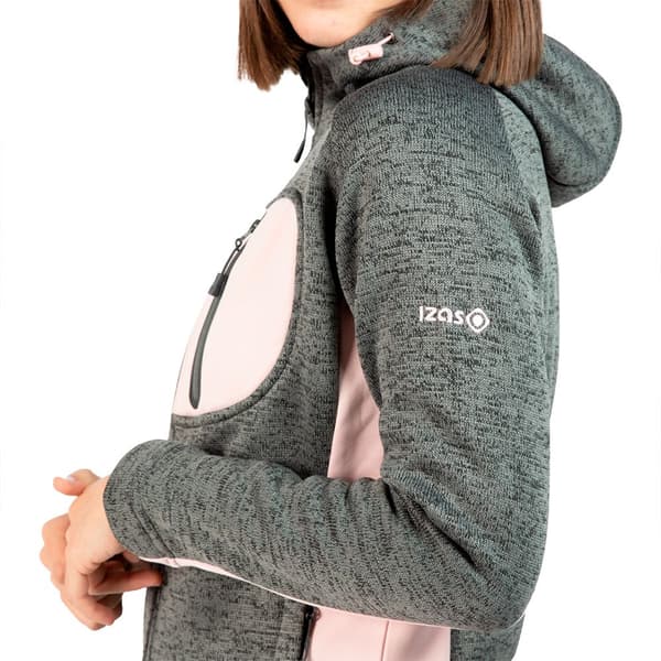 Izas Equus W Fleecejakke Med Hætte Grå 2XL Kvinde