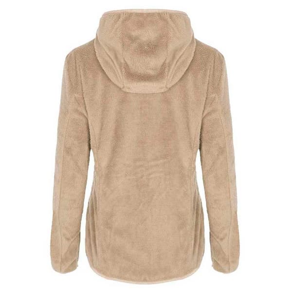 Izas Tucana Fleecejakke Med Hætte Beige 2XL Kvinde
