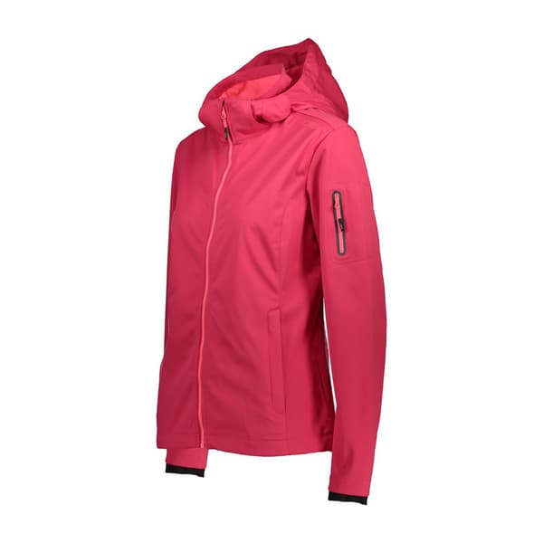 Cmp Zip Hood 39a5016+ Softshelljacka Röd 2XS Kvinna
