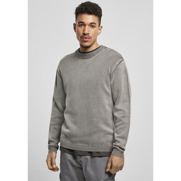 Urban Classics Washed Trøje Grå L Mand