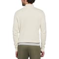 Miniatyrbillede 1 af 2: Original Penguin Chest Stripe Halv Lynlås Sweater Beige M Mand