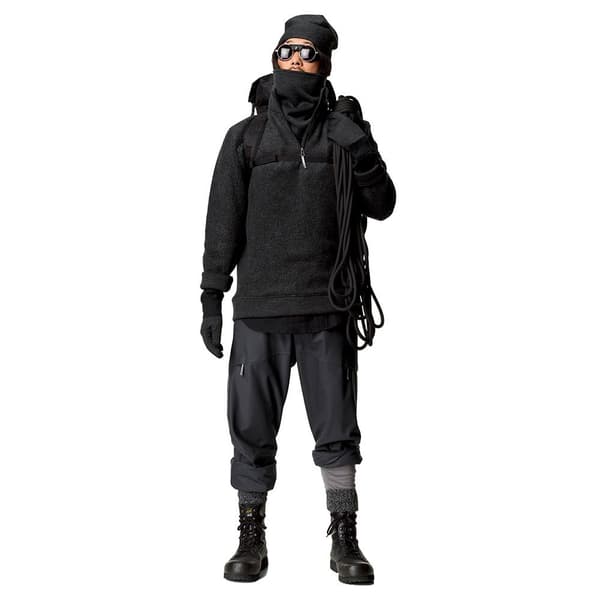 Houdini Alto Half Zip Fleecejakke Med Fuld Lynlås Sort M Mand