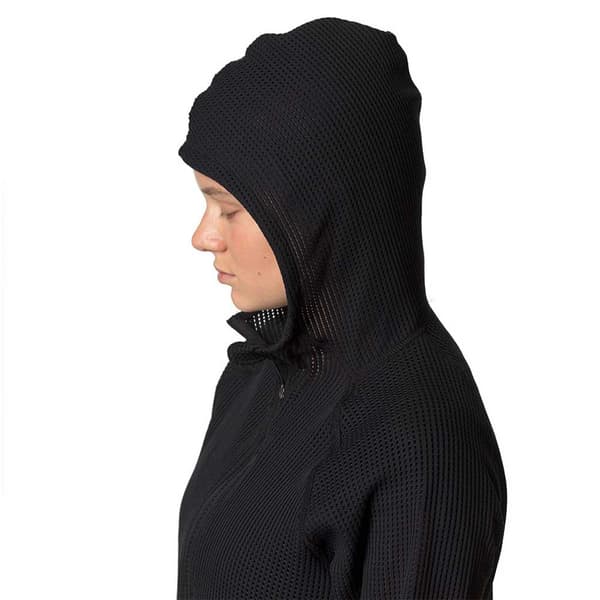 Houdini Pace Flow Fleecejakke Med Hætte Sort XS Kvinde