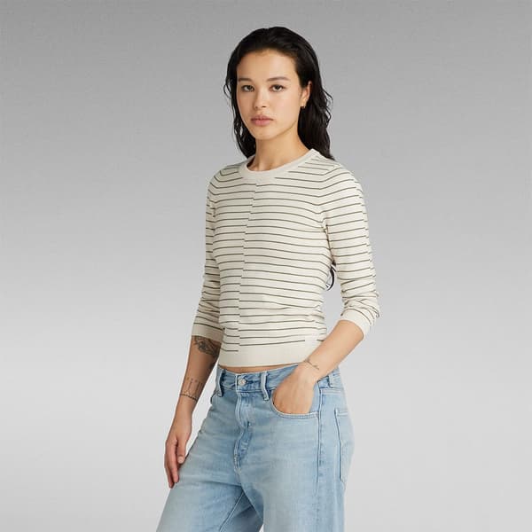 G-star Broken Lt Wt Trøje Beige S Kvinde
