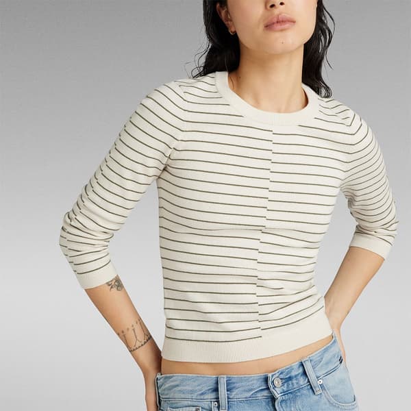 G-star Broken Lt Wt Trøje Beige S Kvinde