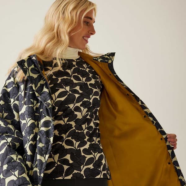 Regatta Orla Long Quilt Jakke Grå 10 Kvinde