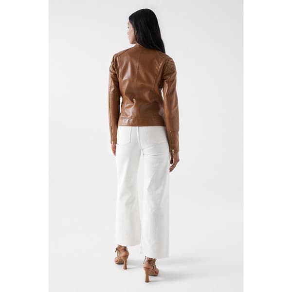 Salsa Jeans 21008961 Læderjakke Brun XS Kvinde