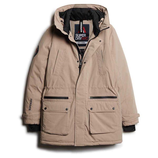 Superdry City Padded Jacka Beige XL Man
