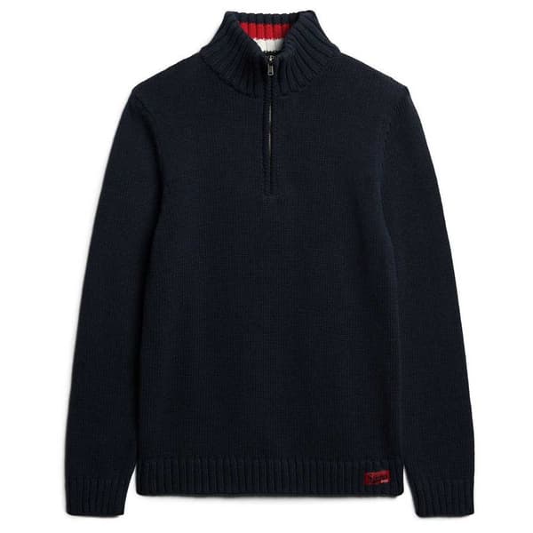 Superdry Vintage Athletic Henley Tröja Blå,Svart 2XL Man