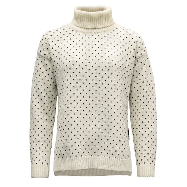Devold Of Norway Sørisen Wool High Neck Trøje Beige XL Kvinde