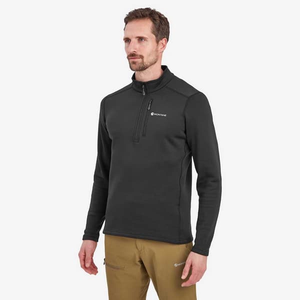 Montane Fury Fleece Med Halv Dragkedja Svart M Man