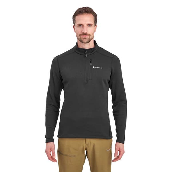 Montane Fury Fleece Med Halv Dragkedja Svart M Man