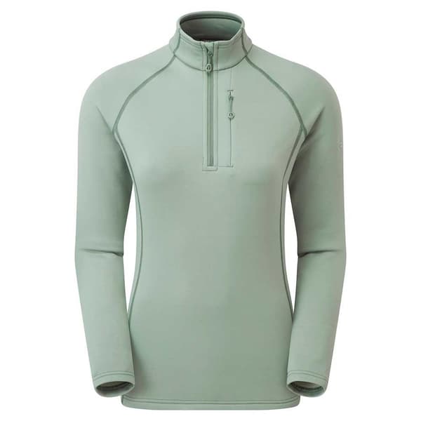 Montane Fury Fleece Med Halv Dragkedja Grönt L Kvinna