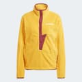 Pikkukuva 3 / 4: Adidas Organiser Xploric High-pile-fleece Pullover Vetoketjullinen Fleecetakki Keltainen XL Nainen