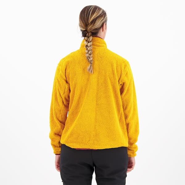 Adidas Organiser Xploric High-pile-fleece Pullover Vetoketjullinen Fleecetakki Keltainen XL Nainen