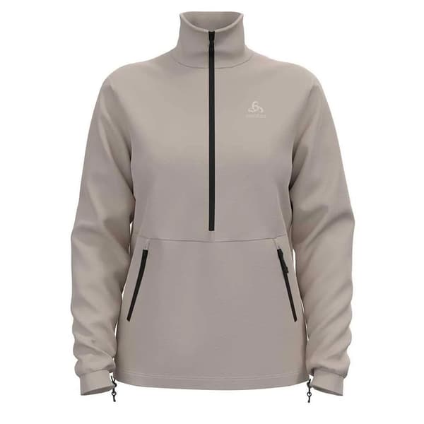 Odlo Ascent 365 High Pile Fleece Med Halv Dragkedja Grå XS Kvinna