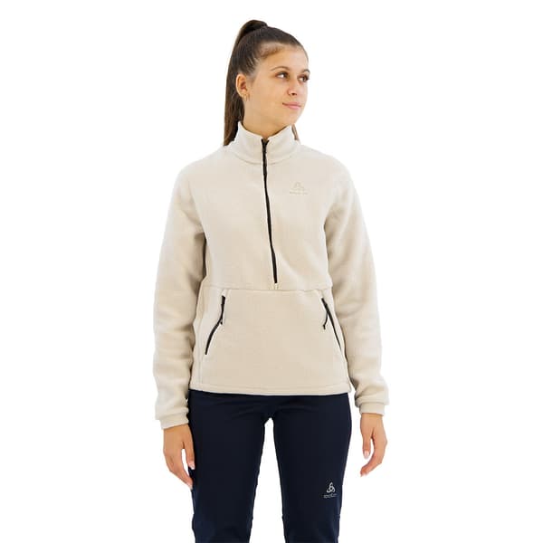Odlo Ascent 365 High Pile Fleece Med Halv Dragkedja Grå XS Kvinna