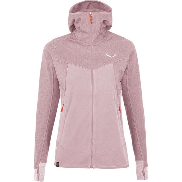 Salewa Puez Hybrid Polarlite Fleecejakke Med Hætte Rosa 2XL Kvinde