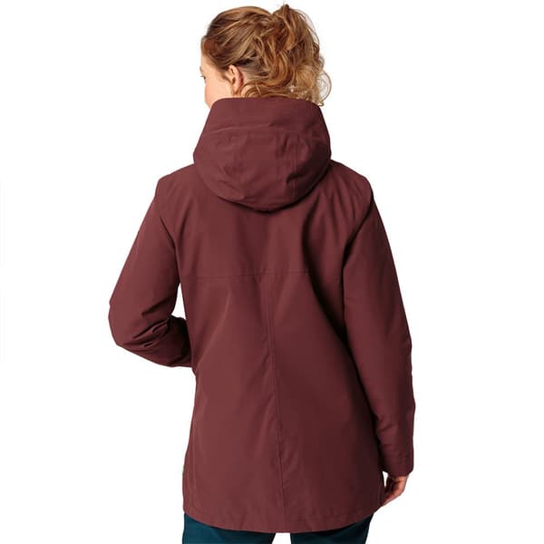 Vaude Coreway 3 In 1 Parka Röd 38 Kvinna