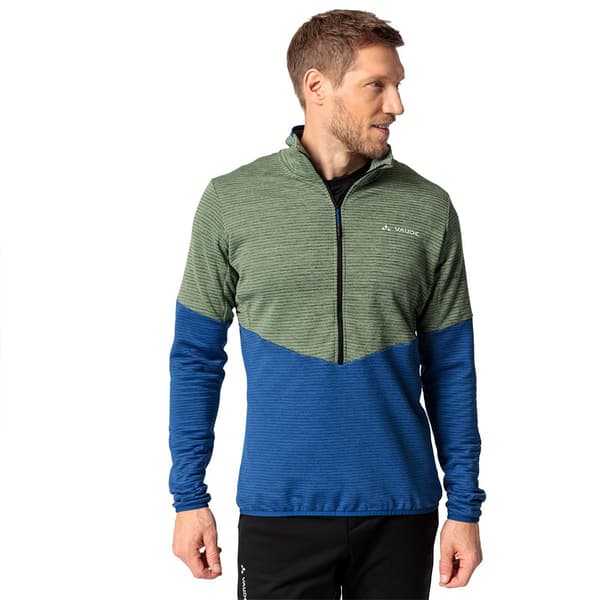 Vaude Larice Fleece Med Halv Dragkedja Grönt M Man