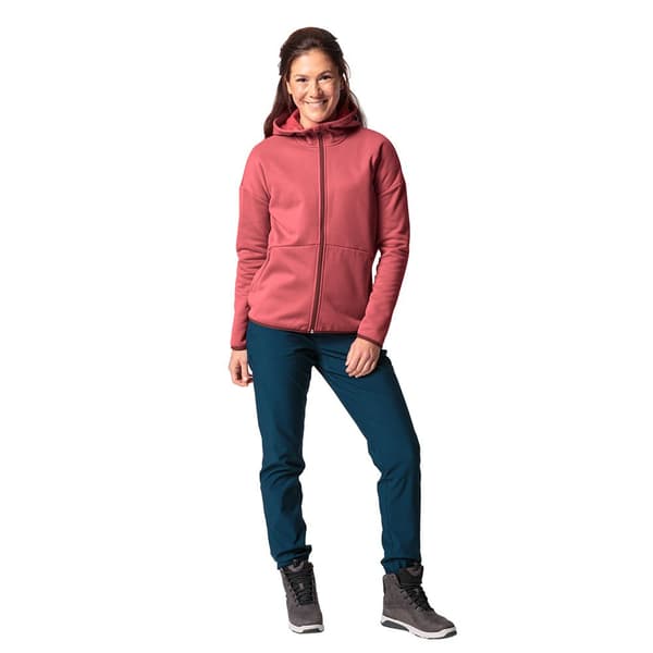 Vaude Mineo Fleecejacka Med Dragkedja Rosa 40 Kvinna