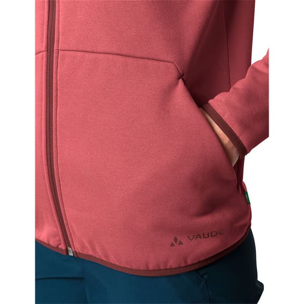 Vaude Mineo Fleecejacka Med Dragkedja Rosa 40 Kvinna