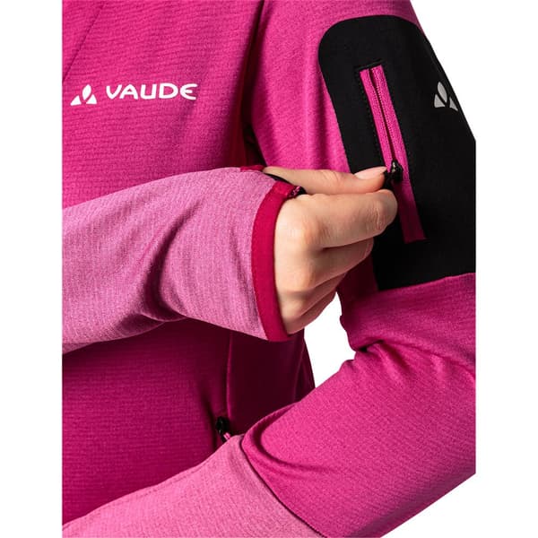 Vaude Monviso Ii Fleecejakke Med Fuld Lynlås Rosa 36 Kvinde