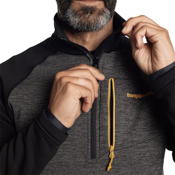 Trangoworld Peclet Fleece Med Halv Dragkedja Grå L Man