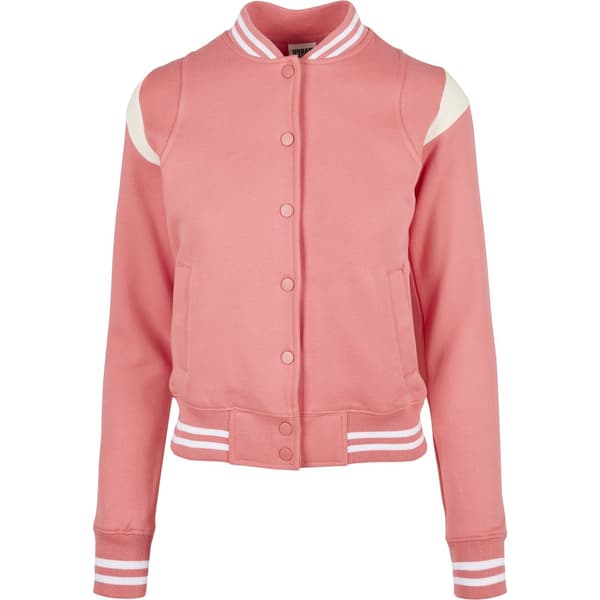 Urban Classics Inset College-big Jakke Rosa 5XL Kvinde