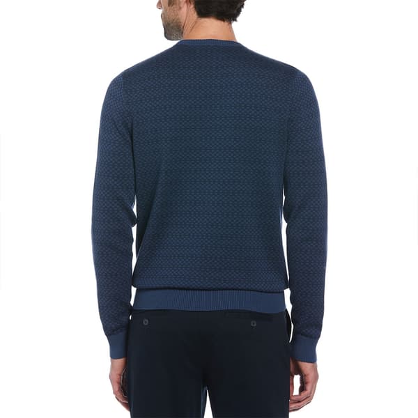 Original Penguin Ao Jacquard Check Trøje Blå L Mand