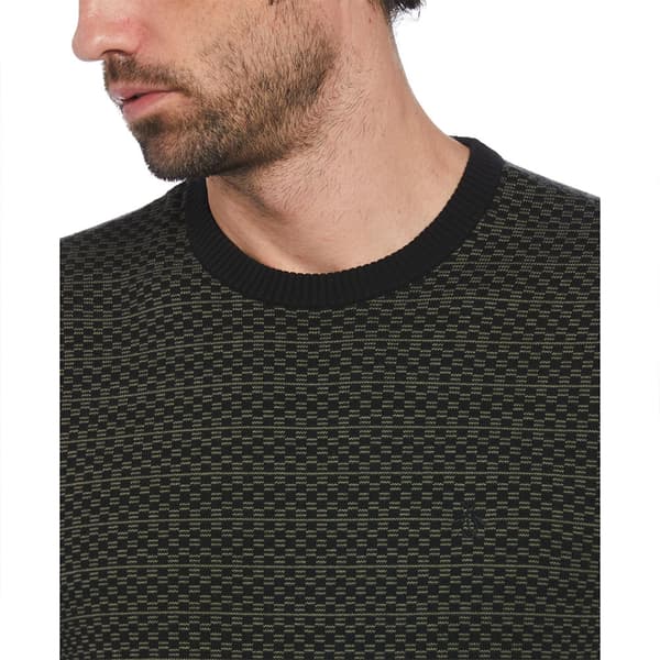 Original Penguin Ao Jacquard Check Trøje Sort S Mand