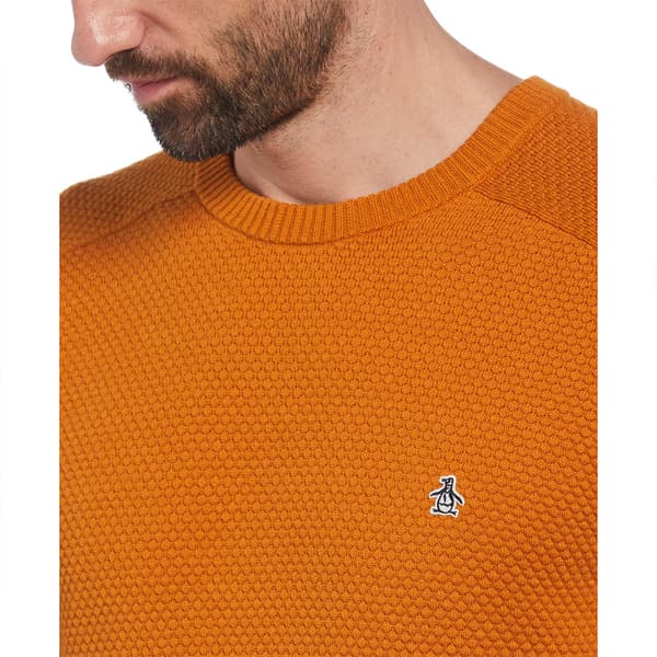 Original Penguin Novelty Bubble Stitch Tröja Orange S Man