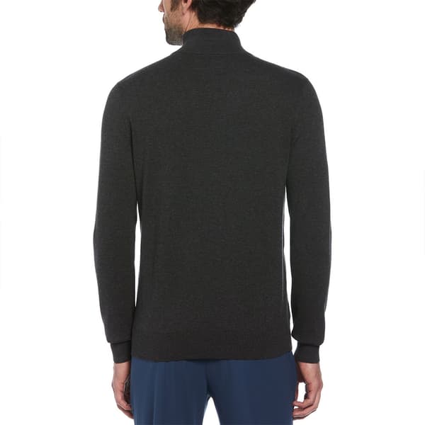 Original Penguin Opgm9c06 Halv Dragkedja Tröja Svart S Man